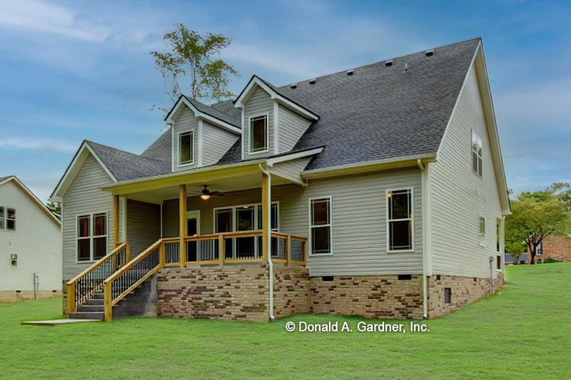 Home Plan - Exterior - Rear Elevation for Country House Plan #929-52 - 3 bed, 2.5 bath