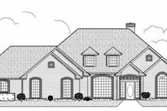 Exterior - Front Elevation for Traditional House Plan #65-124 - 4 bed, 3.5 bath