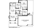 Ranch Style House Plan - 3 Beds 2 Baths 1500 Sq/Ft Plan #70-1207 