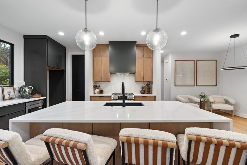 House Blueprint - Interior - Kitchen 3 for Modern House Plan #1080-28 - 3 bed, 2.5 bath
