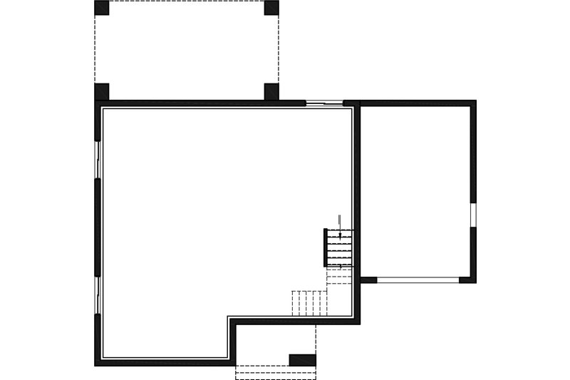 House Plan Design - Floor Plan - Lower Floor for Contemporary House Plan #23-2761 - 3 bed, 2.5 bath
