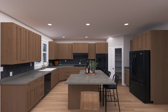 Interior - Kitchen 1 for European House Plan #1060-293 - 5 bed, 3.5 bath