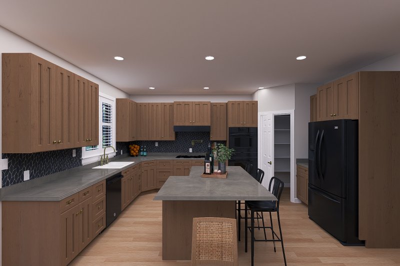 House Design - Interior - Kitchen 1 for European House Plan #1060-293 - 5 bed, 3.5 bath