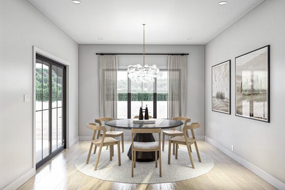 Interior - Dining Room for Mediterranean House Plan #455-660 - 3 bed, 2 bath