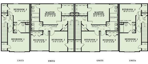 House Plan Design - European Floor Plan - Upper Floor Plan #17-2455