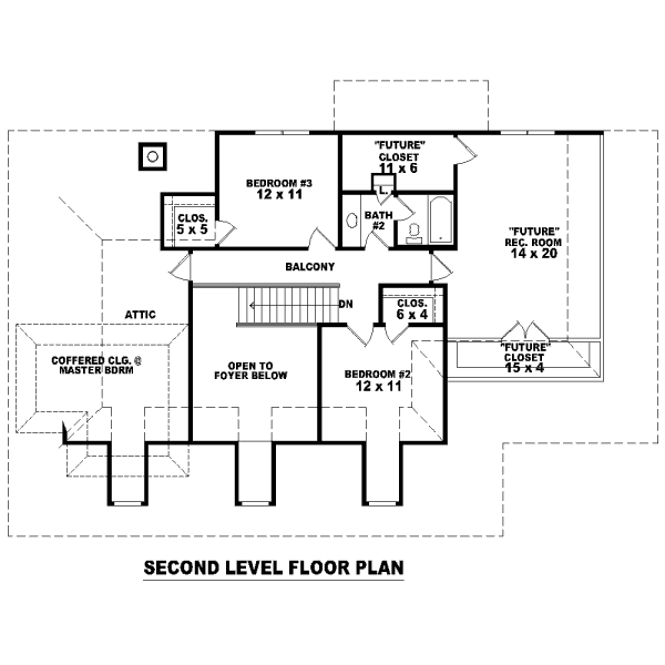 Floor Plan - Upper Floor for Country House Plan #81-13711 - 3 bed, 2.5 bath