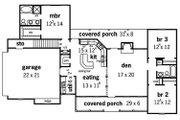 Farmhouse Style House Plan - 3 Beds 2 Baths 1501 Sq/Ft Plan #16-262 