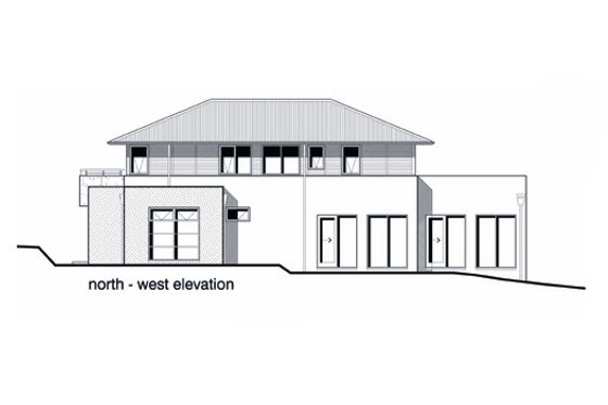 Exterior - Other Elevation 1 for Modern House Plan #496-12 - 3 bed, 2.5 bath