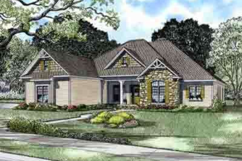 Home Plan - Traditional Exterior - Front Elevation Plan #17-2129