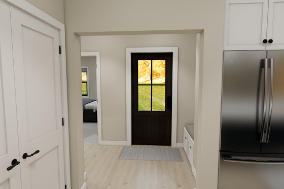 Interior - Entry for Bungalow House Plan #51-1387 - 3 bed, 2.5 bath