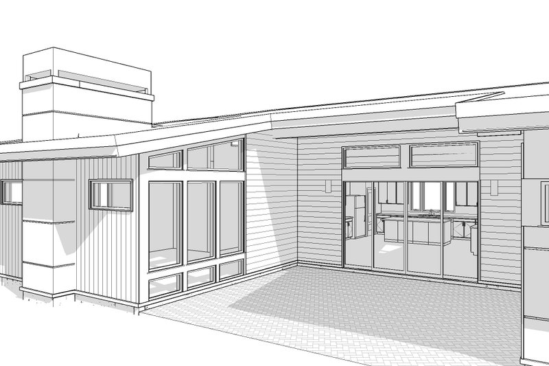 Architectural House Design - Exterior - Other Elevation for Modern House Plan #895-176 - 3 bed, 2.5 bath