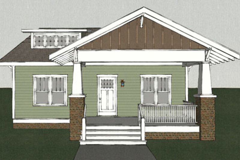 Dream House Plan - Exterior - Other Elevation 1 for Craftsman House Plan #461-10 - 3 bed, 2.5 bath