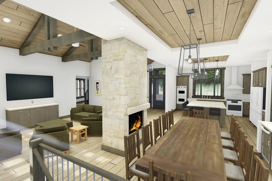 Interior - Kitchen for Farmhouse House Plan #1069-21 - 2 bed, 2.5 bath