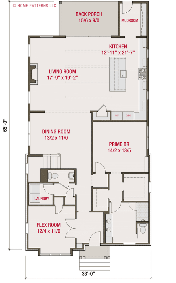 Tudor Floor Plan - Main Floor Plan #461-104