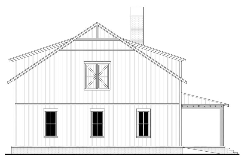 Dream House Plan - Exterior - Other Elevation for Barndominium House Plan #430-340 - 4 bed, 3 bath