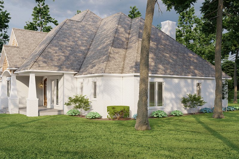 Architectural House Design - Exterior - Front Elevation 5 for European House Plan #923-17 - 4 bed, 4.5 bath