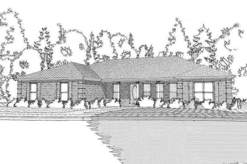 Prairie Style House Plan - 3 Beds 2 Baths 2042 Sq/Ft Plan #63-398