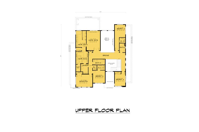 Dream House Plan - Floor Plan - Upper Floor for Contemporary House Plan #1066-264 - 7 bed, 4.5 bath