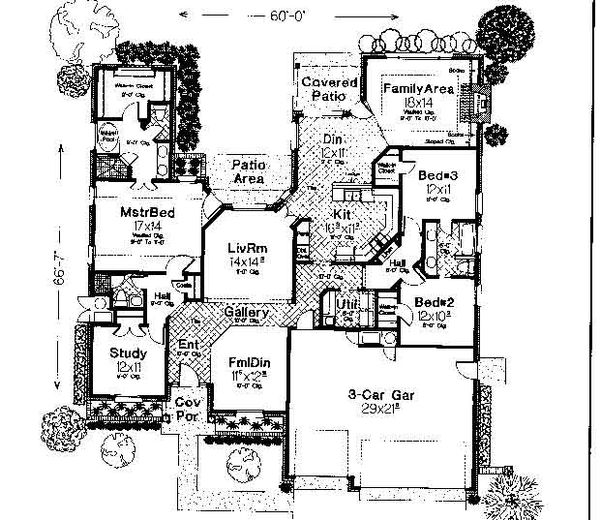 Colonial Floor Plan - Main Floor Plan #310-727