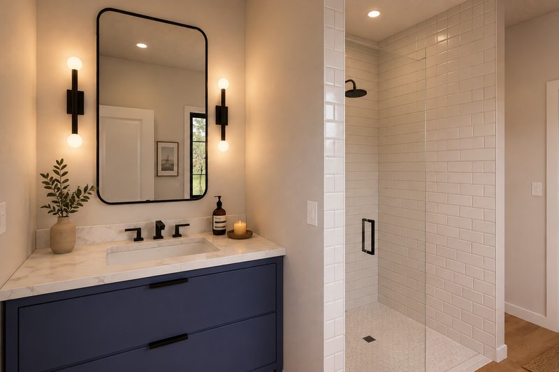 House Blueprint - Interior - Master Bathroom for Farmhouse House Plan #1064-515 - 2 bed, 2.5 bath