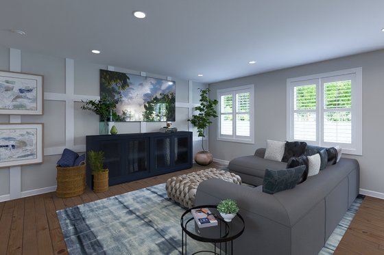 Interior - Family Room 1 for Farmhouse House Plan #1060-218 - 3 bed, 2 bath