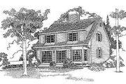Colonial Style House Plan - 3 Beds 2.5 Baths 1782 Sq/Ft Plan #72-114 