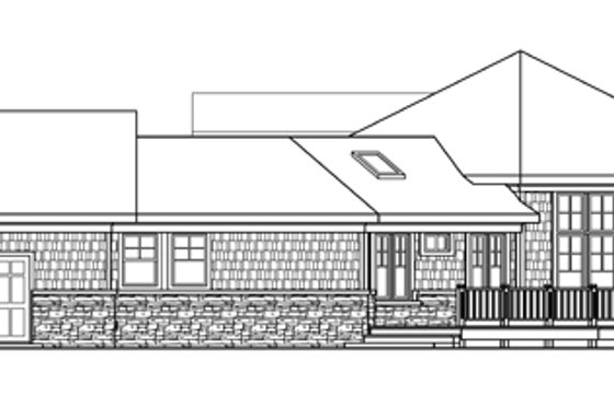 Exterior - Other Elevation 1 for Ranch House Plan #124-578 - 3 bed, 2.5 bath