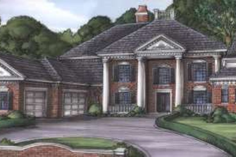 Colonial Style House Plan - 5 Beds 6 Baths 5218 Sq/Ft Plan #115-174