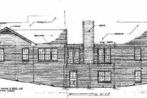 Exterior - Rear Elevation for European House Plan #10-146 - 3 bed, 2.5 bath