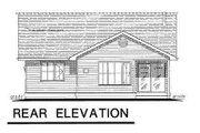 Ranch Style House Plan - 3 Beds 2 Baths 1059 Sq/Ft Plan #18-1029 
