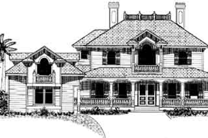House Blueprint - Exterior - Other Elevation for Southern House Plan #27-207 - 4 bed, 5 bath