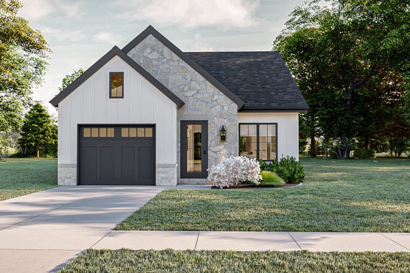 Home Plan - Modern Exterior - Front Elevation Plan #455-644
