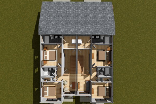 House Blueprint - Cottage Floor Plan - Upper Floor Plan #513-2295