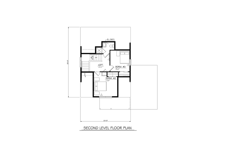 Dream House Plan - Floor Plan - Upper Floor for Traditional House Plan #1122-5 - 3 bed, 2 bath