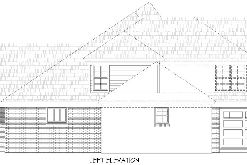 House Design - Exterior - Other Elevation for Farmhouse House Plan #932-1165 - 5 bed, 4.5 bath