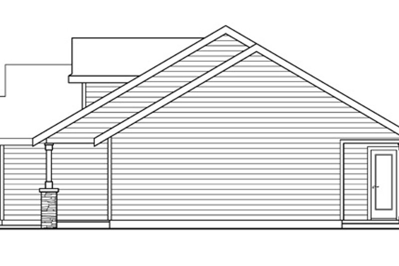 Home Plan - Exterior - Other Elevation 1 for Craftsman House Plan #124-696 - 3 bed, 2 bath