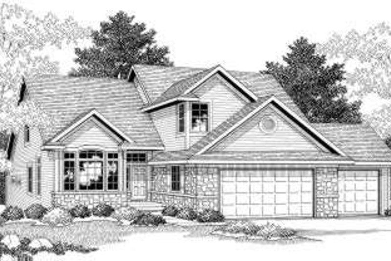 Home Plan - European Exterior - Front Elevation Plan #70-602