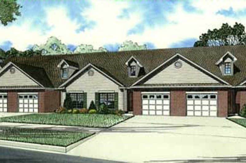 Traditional Style House Plan - 3 Beds 2 Baths 7600 Sq/Ft Plan #17-2282
