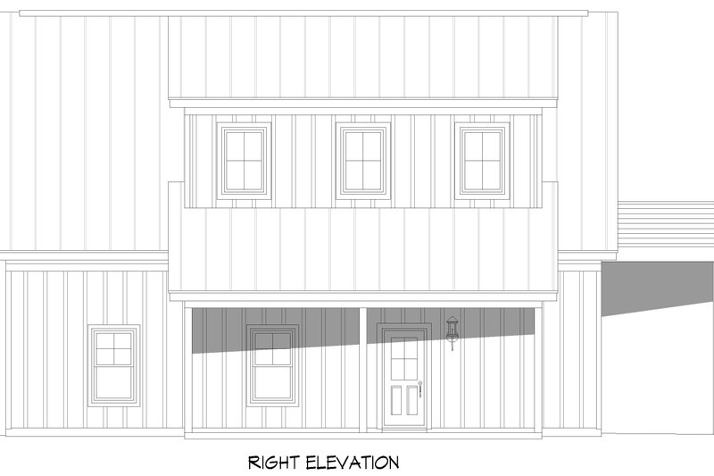 House Design - Exterior - Other Elevation 1 for Southern House Plan #932-1186 - 1 bed, 1.5 bath