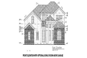 Exterior - Other Elevation for European House Plan #417-288 - 4 bed, 3.5 bath