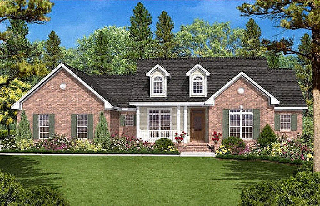 Country Style House Plan - 3 Beds 2 Baths 1600 Sq/Ft Plan #430-18