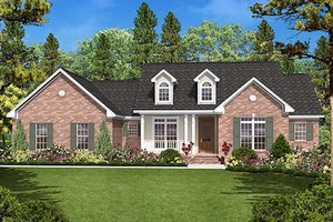 Country Exterior - Front Elevation Plan #430-18