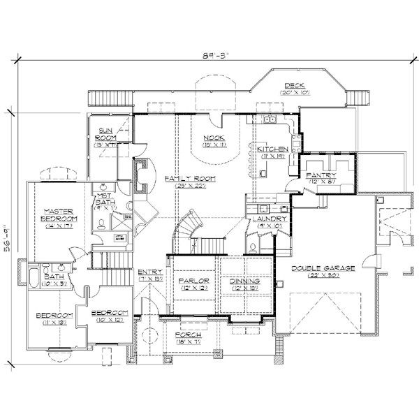 European Floor Plan - Main Floor Plan #5-408