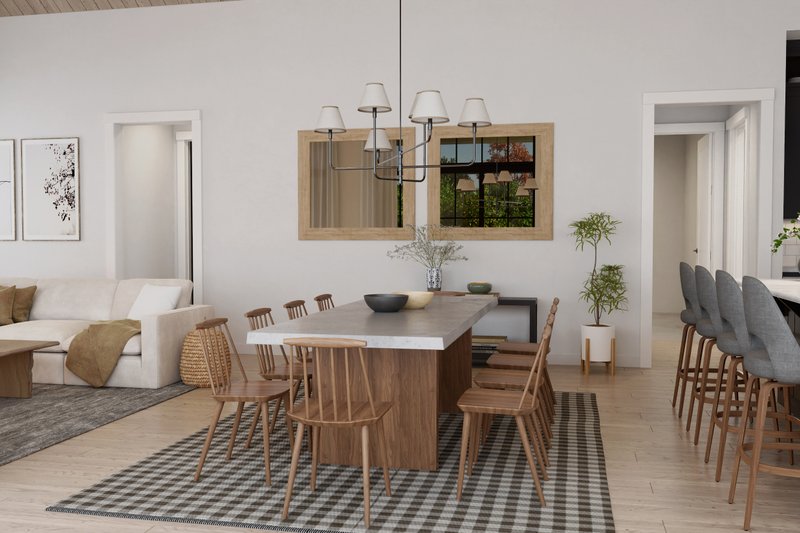 Dream House Plan - Interior - Dining Room for Barndominium House Plan #430-363 - 4 bed, 3.5 bath