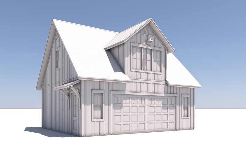 Dream House Plan - Exterior - Front Elevation 5 for Farmhouse House Plan #430-293 - 1 bed, 1 bath