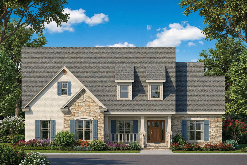 Dream House Plan - Craftsman Exterior - Front Elevation Plan #17-2413