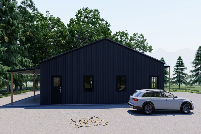 House Design - Exterior - Other Elevation 5 for Barndominium House Plan #1107-6 - 3 bed, 2 bath