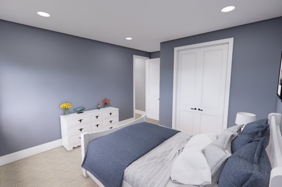 Interior - Bedroom for Farmhouse House Plan #51-1248 - 4 bed, 3 bath