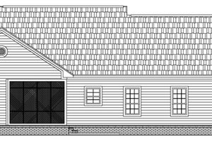 Exterior - Rear Elevation for Traditional House Plan #21-147 - 3 bed, 3 bath