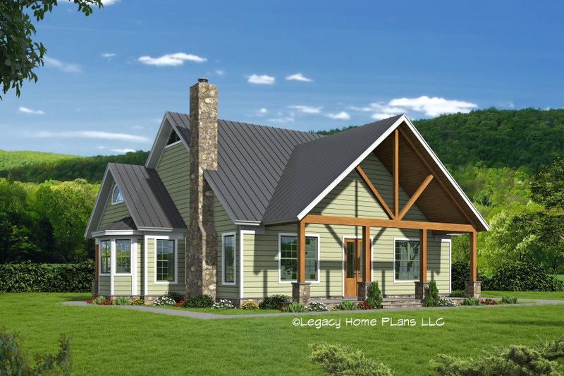 Architectural House Design - Southern Exterior - Front Elevation Plan #932-861